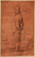 N 054-04
<br/>
Visser staand met de handen op de rug
<br/>
<em>Goltzius, Hendrick (1558-1617)</em>